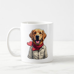 Patriotic Golden Retriever Lover Vintage Shirt 2 Coffee Mug