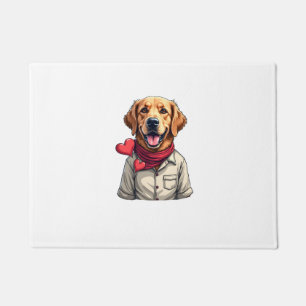 Patriotic Golden Retriever Lover Vintage Shirt 2 Doormat