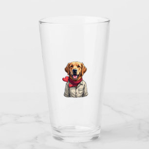 Patriotic Golden Retriever Lover Vintage Shirt 2 Glass