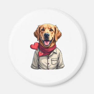 Patriotic Golden Retriever Lover Vintage Shirt 2 Magnet