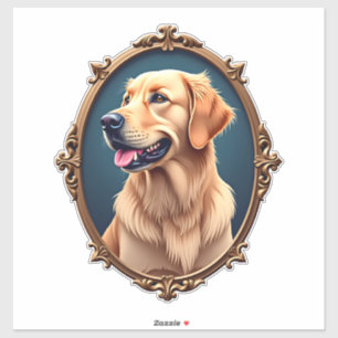 Patriotic Golden Retriever Oval Cameo Shirt 2