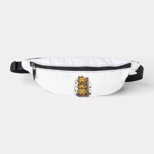 Patriotic Golden Retriever Puppies Vintage Shirt D Fanny Pack