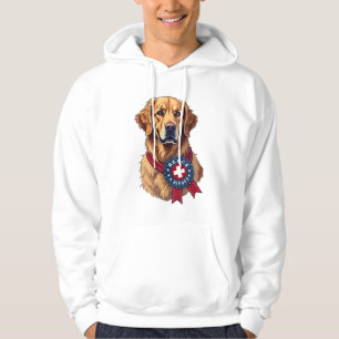 Patriotic Golden Retriever Rescue Vintage Tee 4