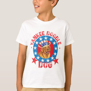 Patriotic Golden Retriever T-Shirt