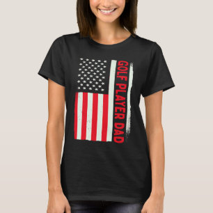 Patriotic Golfer Coach Golfing Golf Player Dad T-Shirt