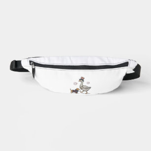 Patriotic Goose and Dachshund Vintage Shirt Design Fanny Pack