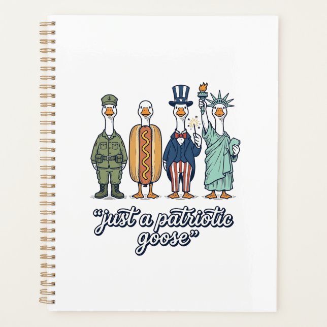 Patriotic Goose Lineup Vintage Vector Shirt_1 (Devant)
