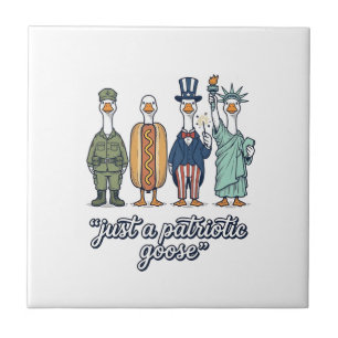 Patriotic Goose Lineup Vintage Vector Shirt_1 Tile