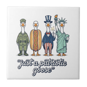Patriotic Goose Lineup Vintage Vector Shirt_1 Tile
