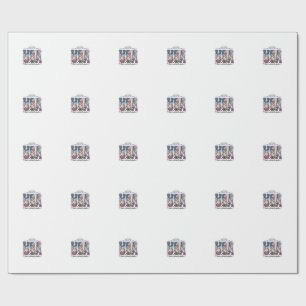 Patriotic Goose USA Vintage Fourth of July Shirt ( Wrapping Paper