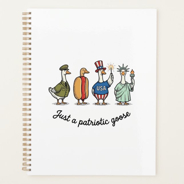 Patriotic Goose Vintage Engraving Funny USA Shirt  (Devant)