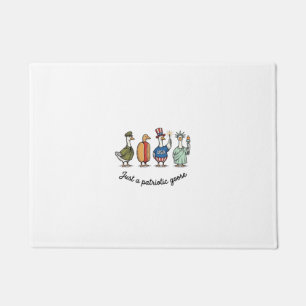 Patriotic Goose Vintage Engraving Funny USA Shirt  Doormat