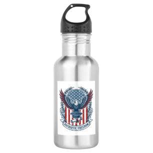 Patriotic Graduation Vector Graphic Tee 532 Ml Water Bottle