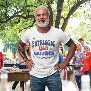Patriotic Grandfather Shirt, 4th of July Grandpa T-Shirt