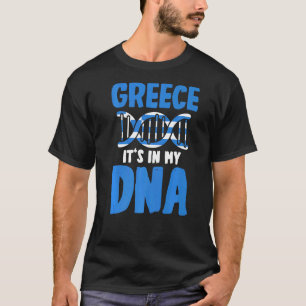 Patriotic Greek Greece Flag Greece It's In My DNA T-Shirt