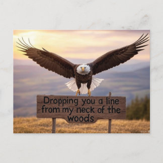 Patriotic greeting postcard