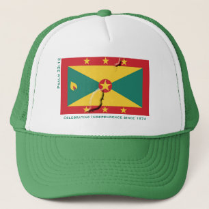 Patriotic Grenada Independence Trucker Hat