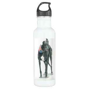 Patriotic Greyhound Dog Art 710 Ml Water Bottle