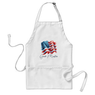 Patriotic Grill Master American Flag Standard Apron