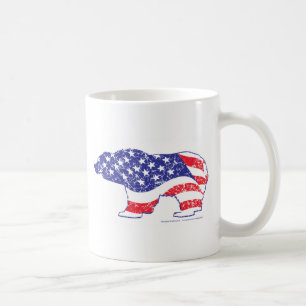 Patriotic-Grizzly-distress Coffee Mug