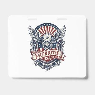 Patriotic Guardian Mask Freedom Military Inspired Badge