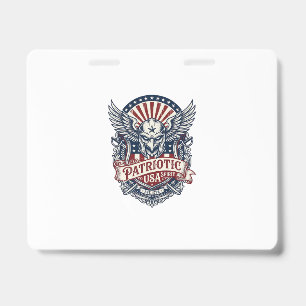 Patriotic Guardian Mask Freedom Military Inspired Badge