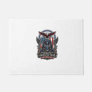 Patriotic Guardian Mask Freedom Military Inspired  Doormat