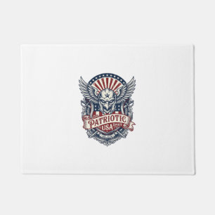 Patriotic Guardian Mask Freedom Military Inspired  Doormat