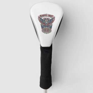 Patriotic Guardian Mask Freedom Military Inspired  Golf Head Cover
