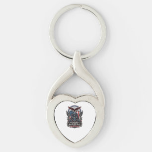 Patriotic Guardian Mask Freedom Military Inspired Keychain