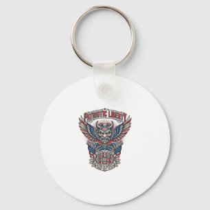 Patriotic Guardian Mask Freedom Military Inspired Keychain