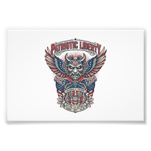 Patriotic Guardian Mask Freedom Military Inspired Photo Print