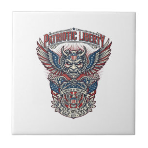 Patriotic Guardian Mask Freedom Military Inspired Tile