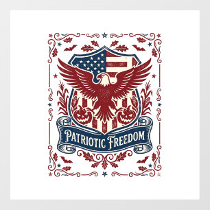 Patriotic Halloween Vector Graphic Tee Window Cling