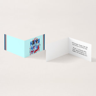 Patriotic Happy 4th of July Celebration Design Business Card