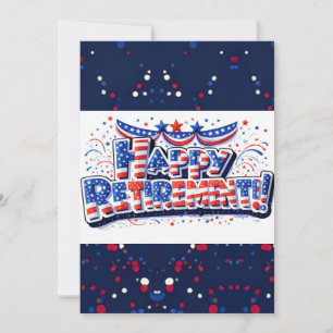 Patriotic Happy Retirement  Holiday Card