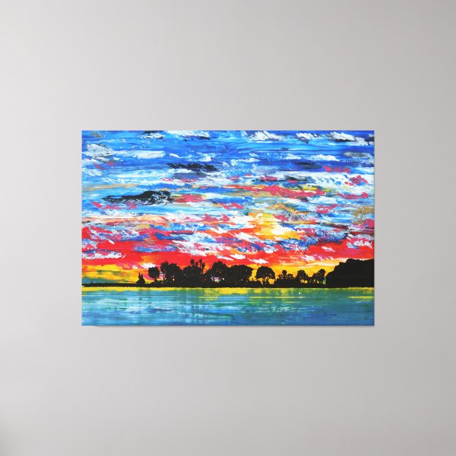 Patriotic harbour canvas print (Front)