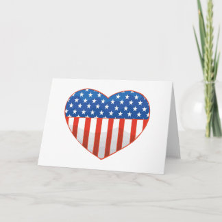 Patriotic Heart card