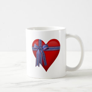 Patriotic Heart graphic Coffee Mug