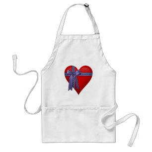 Patriotic Heart graphic Standard Apron