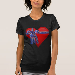 Patriotic Heart graphic T-Shirt