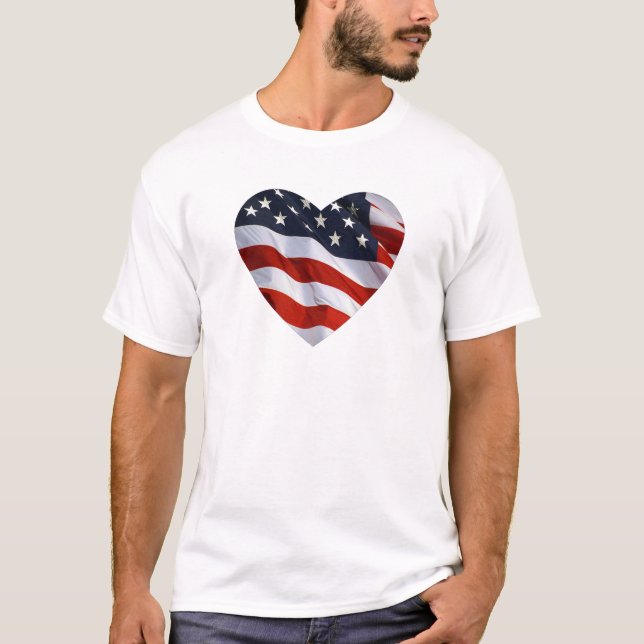 Patriotic Heart T-Shirt (Front)