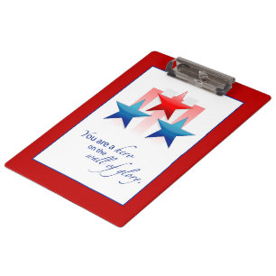 Patriotic Hero Wall of Glory, Thank You Military Clipboard