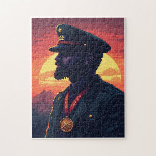 Patriotic Hidden Picture Mosaic Activity Game for  Jigsaw Puzzle
