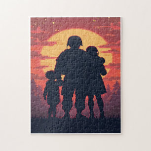 Patriotic Hidden Picture Mosaic Activity Game for  Jigsaw Puzzle