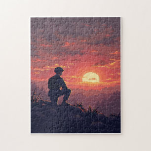 Patriotic Hidden Picture Mosaic Activity Game for  Jigsaw Puzzle