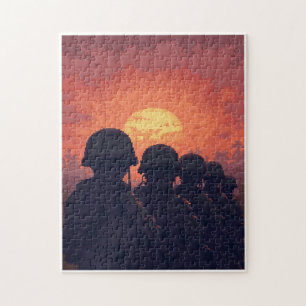 Patriotic Hidden Picture Mosaic Activity Game for  Jigsaw Puzzle