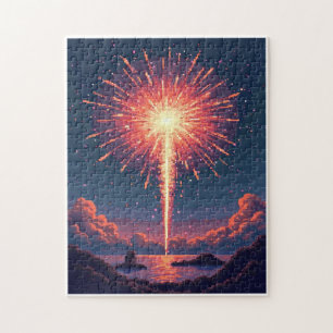 Patriotic Hidden Picture Mosaic Activity Game for  Jigsaw Puzzle