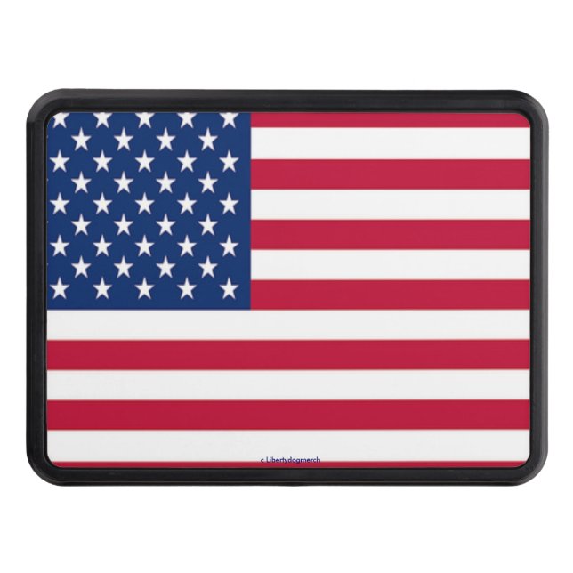 Patriotic Hitch Cover - American Flag Gifts (Front)