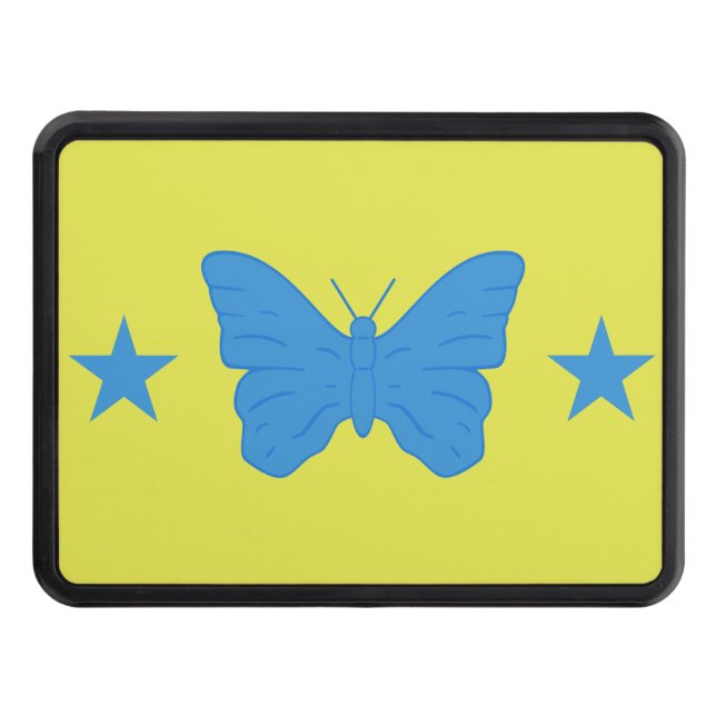 Patriotic hitch cover with Flag of Bady Bassit (Front)